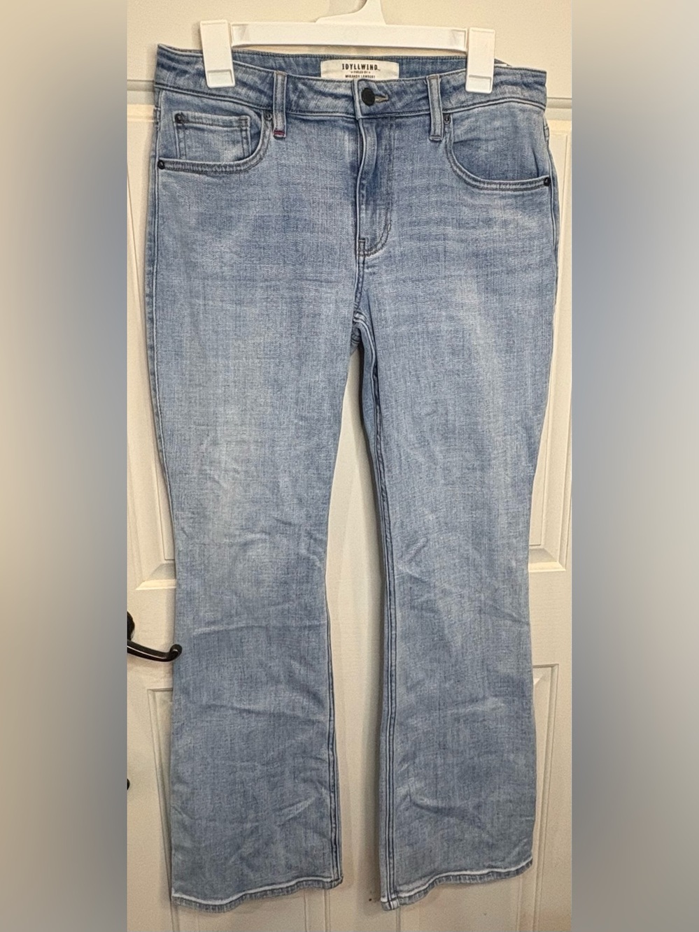 IDYLLWIND Women’s Rebel Bootcut Jeans Light Wash Blue Denim Size 10 Mid Rise
